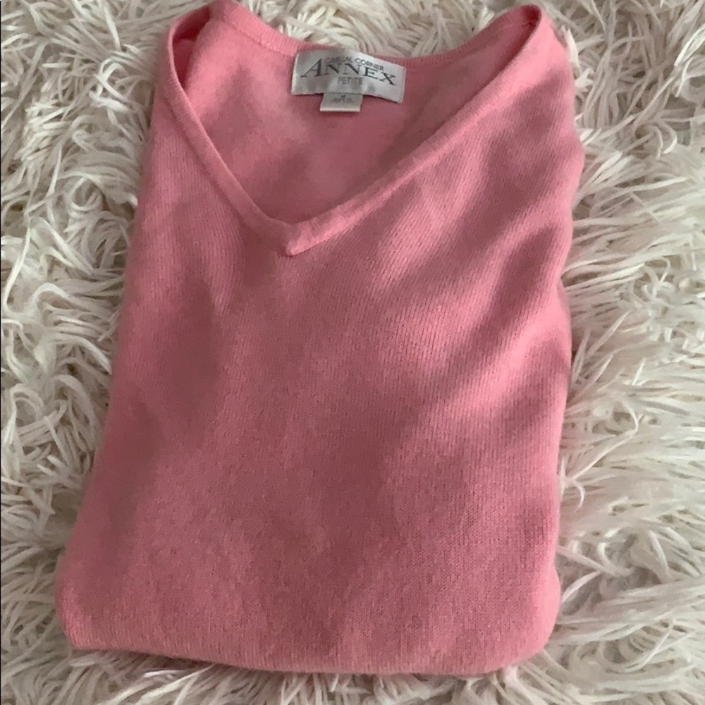 Soft long sleeve pink sweater